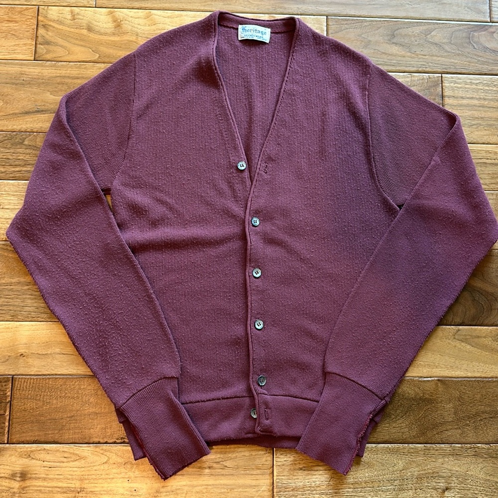 Vtg Heritage Dick Van Dyke Cardigan Sweater